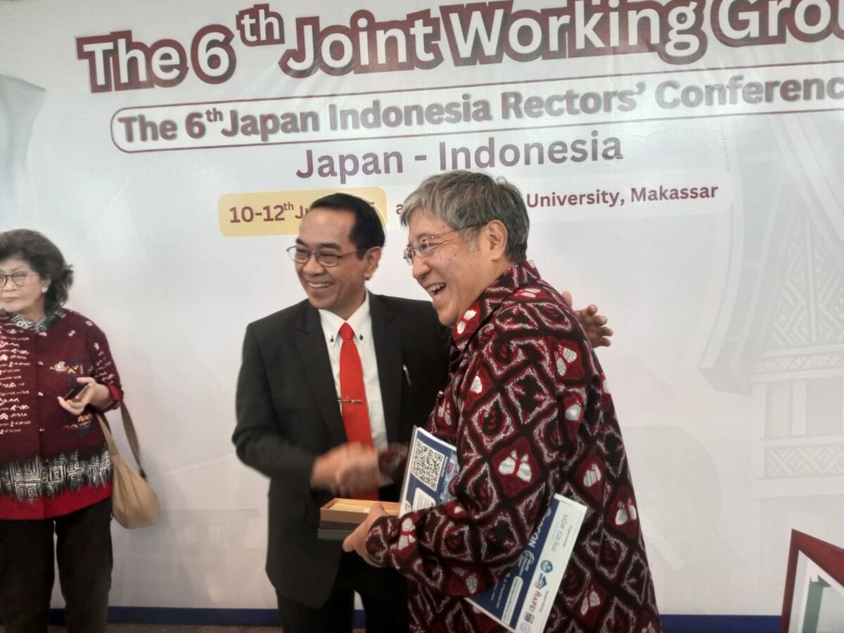 Rektor Unhas, Prof Jamaluddin Jompa saat pembukaan JWG ke-6 di Hotel Unhas, Kamis (10/7/2025).