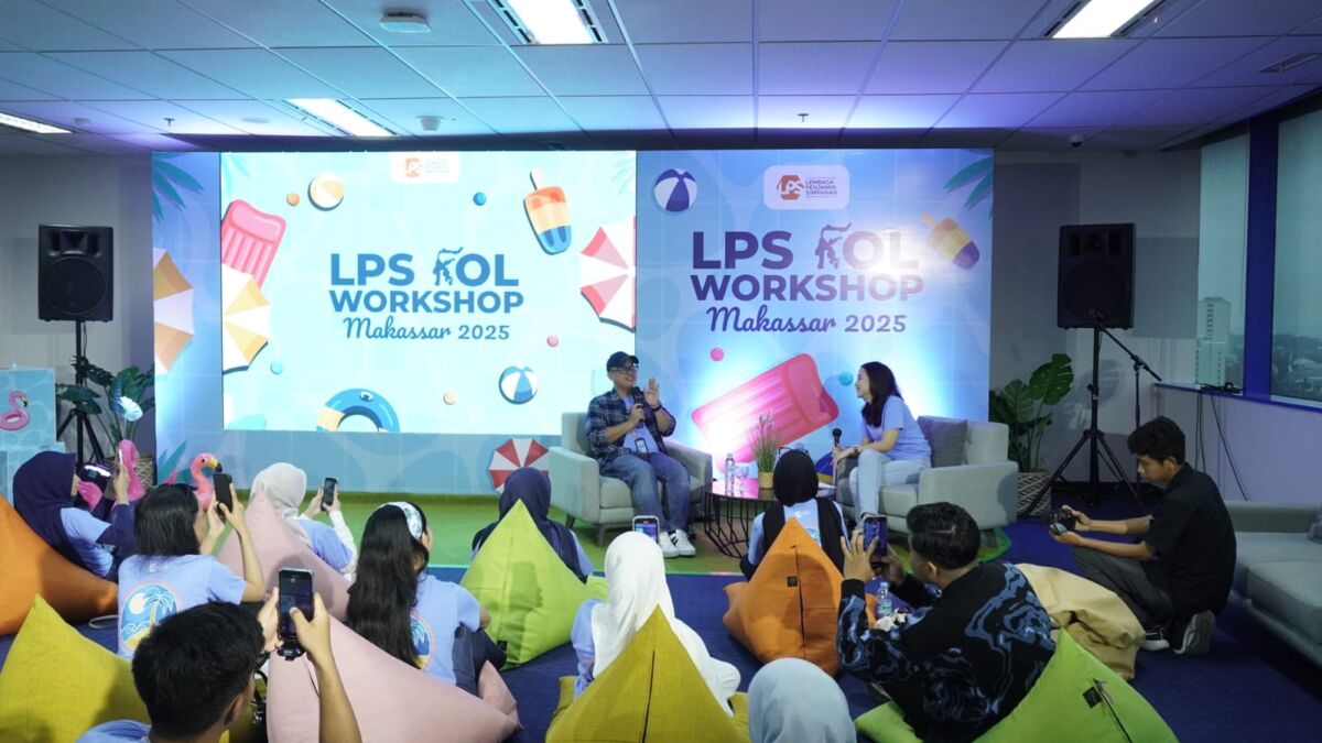 LPS KOL -- Kepala Kantor Perwakilan LPS III Makassar, Fuad Zaen yang menjadi narasumber talkshow pada acara LPS KOL Workshop 2025.