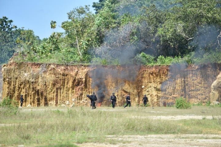 Jibon Gegana Disposal Ratusan  Detonator Bom Ikan Rakitan