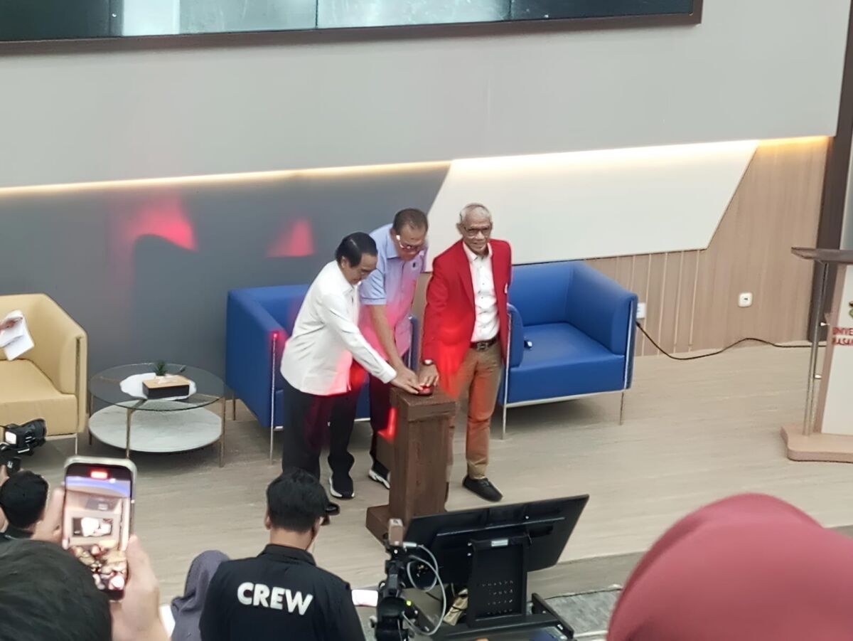 Launching dan Sosialisasi Tata Cara Pemilihan Rektor di Arsjad Rasjid Lecture Theater, Kampus Unhas Tamalanrea, Senin (4/8/2025).