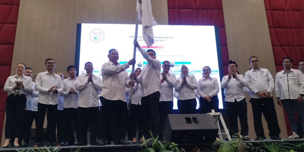 PENGUKUHAN -- Suasana pengukuhan pengurus DPD IHGMA Sulsel mada bakti 2025-2028.
