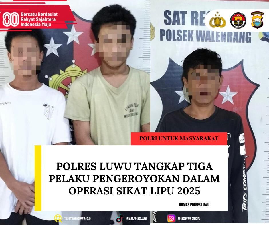 Polres Luwu Tangkap Tiga Pelaku Pengeroyokan