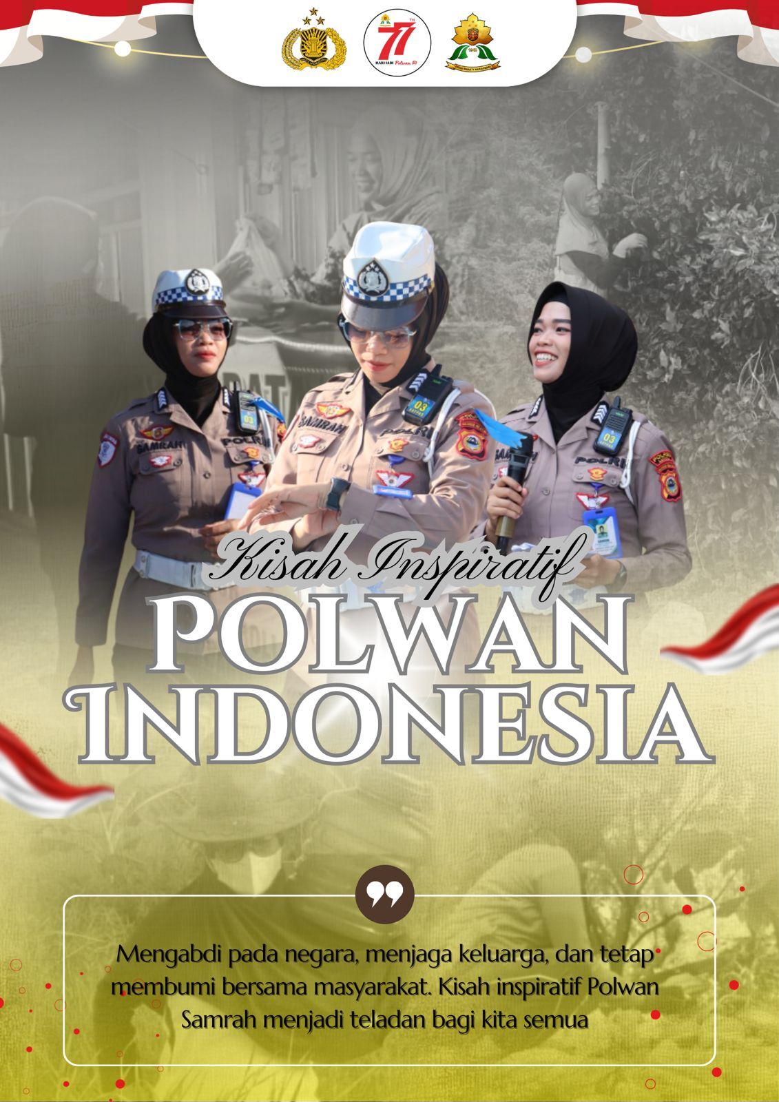 Kisah Inspiratif Polwan Polres Luwu: Dari Dinas, Dapur, Sawah, hingga Jualan Siomay