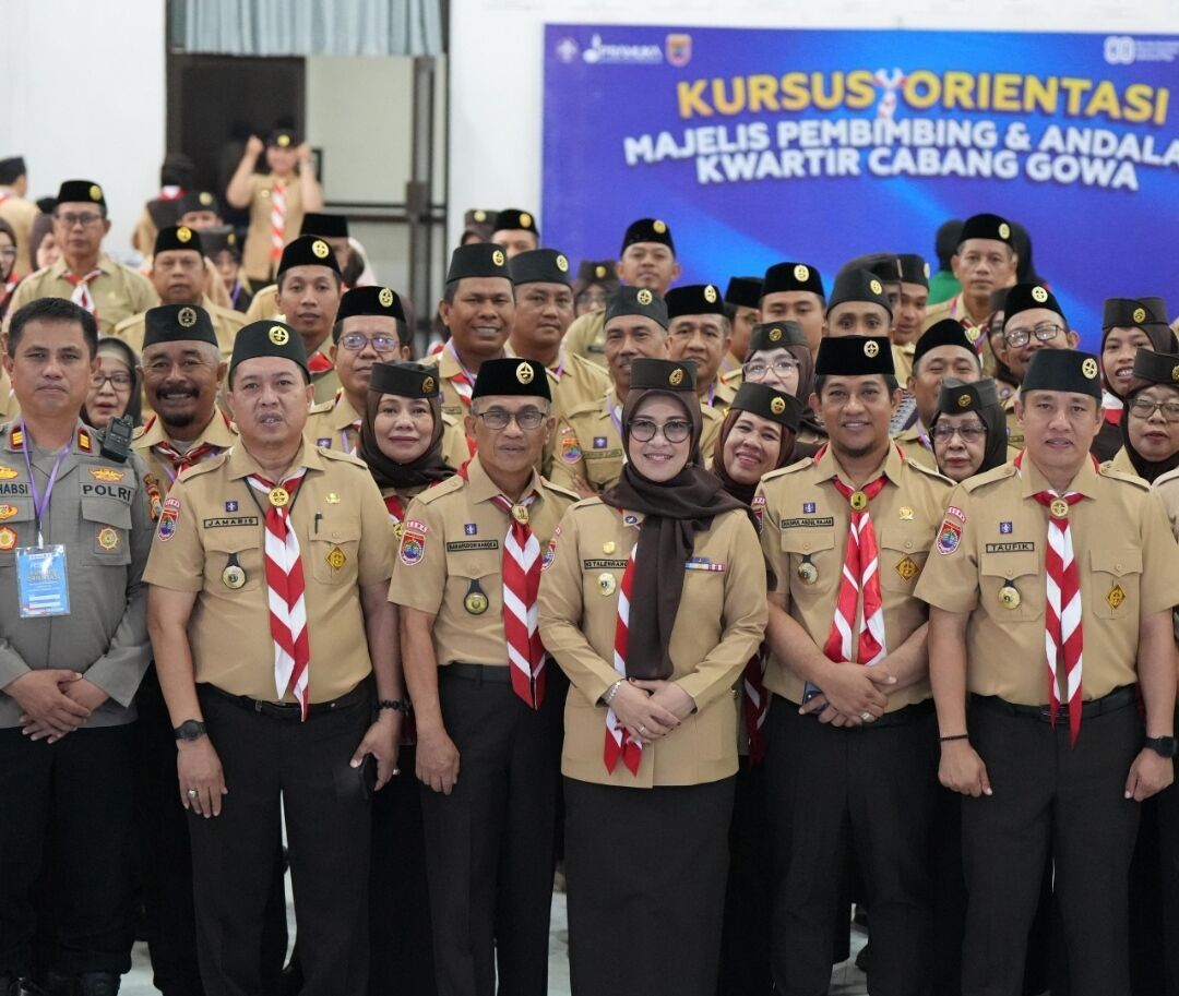 IST
KURSUS -- Bupati Gowa selaku Kamabicab saat membuka kegiatan Kursus Orientasi bagi Majelis Pembimbing dan Andalan di Gowa. 
