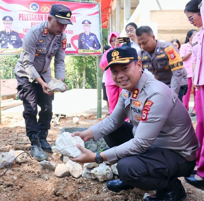 Kapolres Tator Letakkan Batu Pertama Pembanguan SPPG di Ke’pe Tinoreng