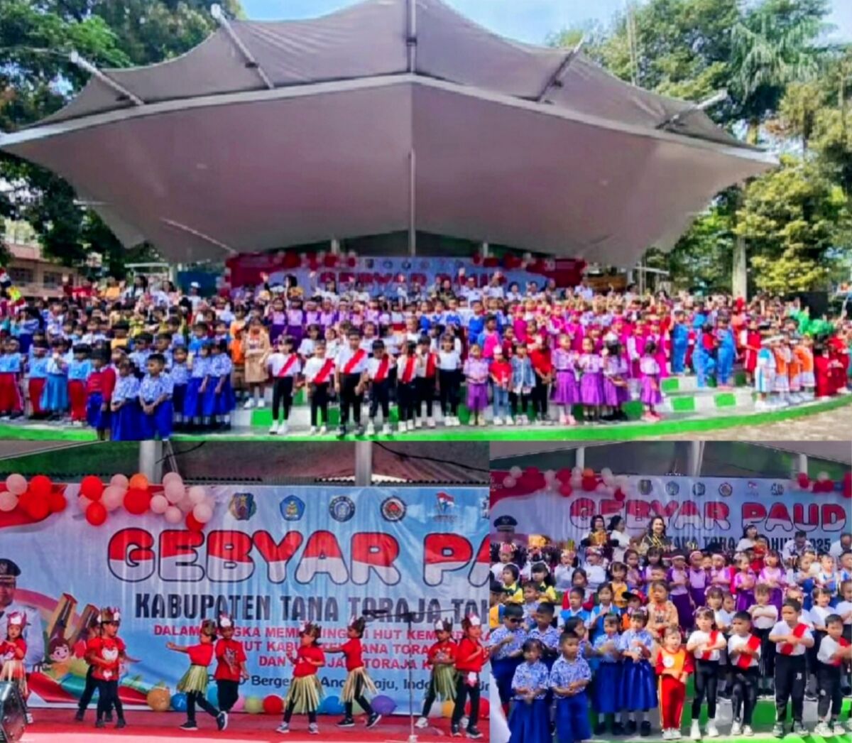 Gebyar PAUD Semarakkan HUT ke-80 RI, HUT Tator ke-68 dan Hari Jadi Toraja ke-778