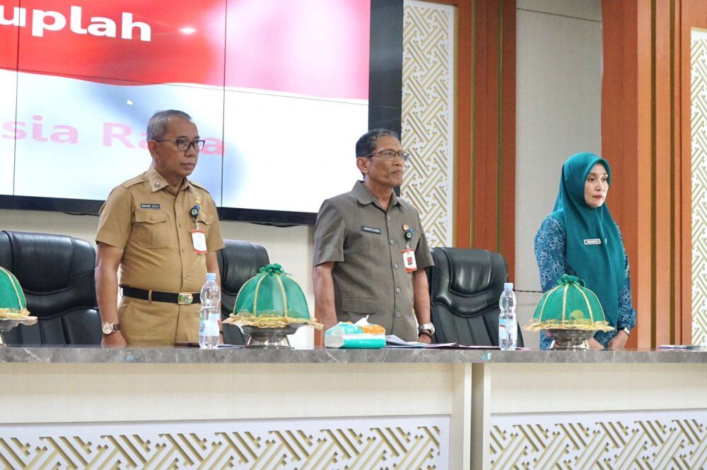 TERIMA -- Dinas Kesehatan Luwu Timur bekerjasama TP PKK Kabupaten menggelar kegiatan penerimaan dan penjemputan TPGD, sebagai bagian dari pelaksanaan Lokus Program ASS tahun 2025 di Aula Sasana Praja, Kantor Bupati Luwu Timur baru-baru ini. 
