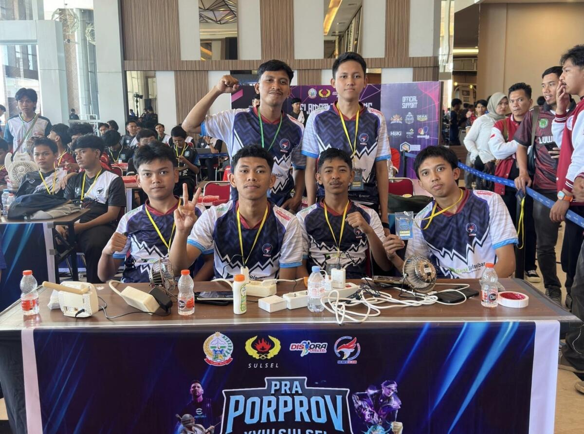 LOLOS -- Kontingen E-Sport Indonesia (ESI) Kabupaten Sinjai sukses mengamankan tiket menuju Pekan Olahraga Provinsi (Porprov) XVIII Sulawesi Selatan (Sulsel) Tahun 2026
