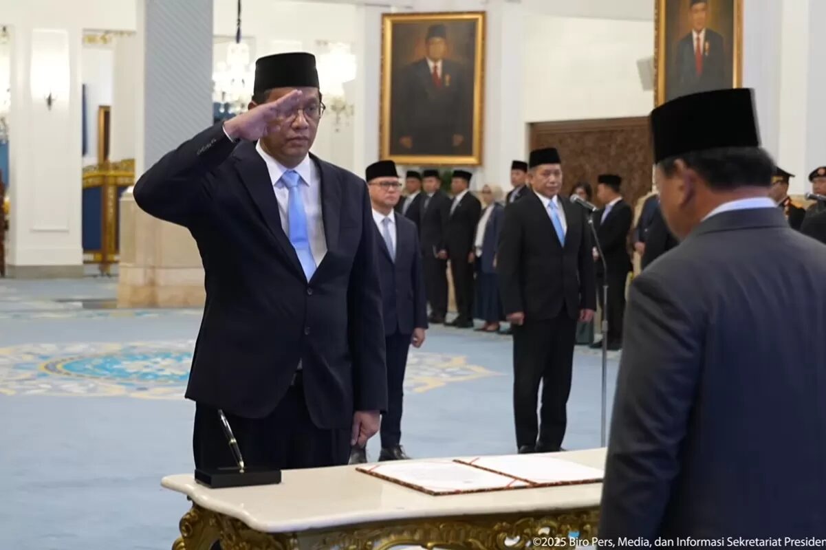 Purbaya Yudhi Sadewa dilantik menjadi Menteri Keuangan oleh Presiden Prabowo Subianto. (dok. Biro Pers Media dan Informasi Setpres) sumber jp