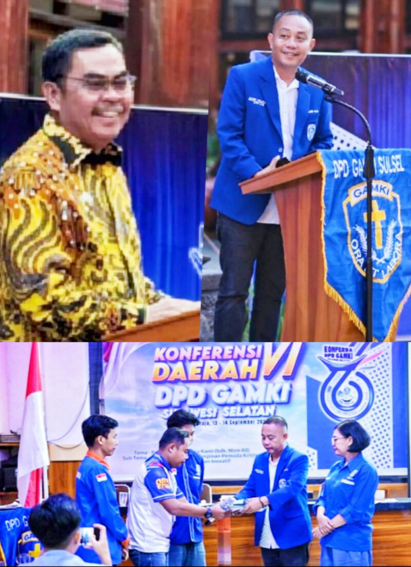 KONFERENSI -- Bupati Tana Toraja, Zadrak Tombeq membuka Konferda ke-VI Dewan Pimpinan Daerah Gerakan Angkatan Muda Kristen Indonesia (DPD Gamki) Sulawesi Selatan, di Hotel Lallangan, Makale baru-baru ini.
