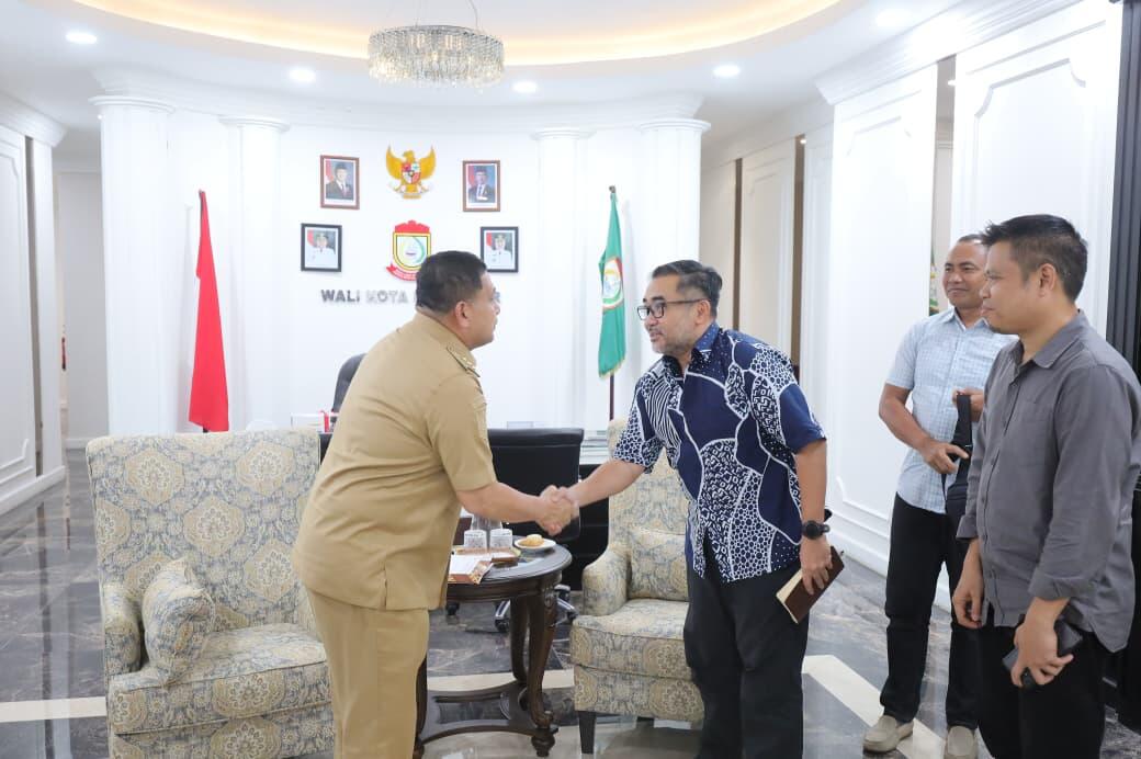 Wali Kota Makassar Munafri Arifuddin menerima kunjungan jajaran Densus 88 Anti Teror yang dipimpin Kasatgaswil Sulsel Agung NM.