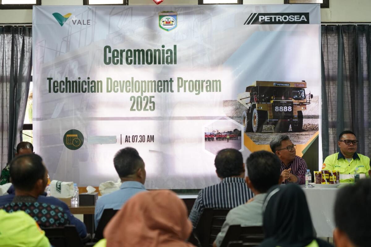 PROGRAM -- Technician Development Program dan Fresh Operator Training yang digelar PT Vale di tiga daerah, yaitu Jakarta, Bandung, dan Kalimantan Timur.