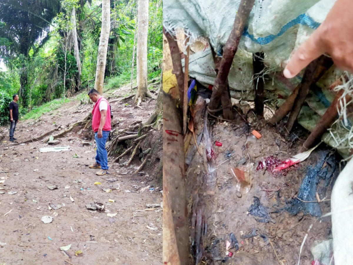 JUDI SABUNG AYAM -- Personel Polsek Kindang menggerebek lokasi judi sabung ayam di Desa Balibo, Kecamatan Kindang, Bulukumba, Rabu (29/10). 
