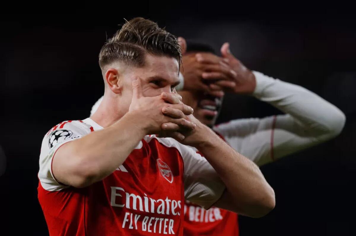 Selebrasi ikonik Viktor Gyokeres akhirnya keluar kembali setelah mencetak brace untuk Arsenal(Action Images via Reuters/Andrew Couldridge)