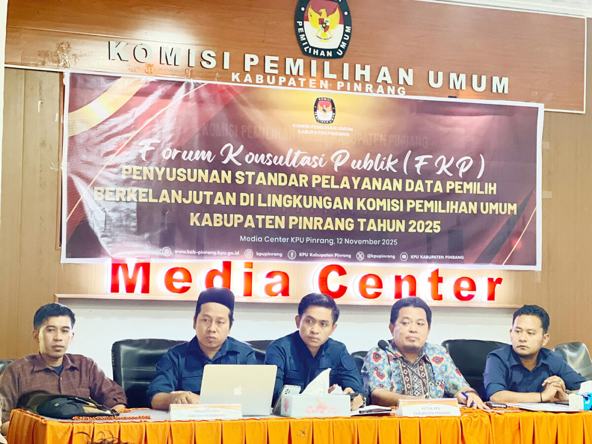 Konsultasi Publik KPU Pinrang Upaya  Tingkatkan Kualitas Data Pemilih