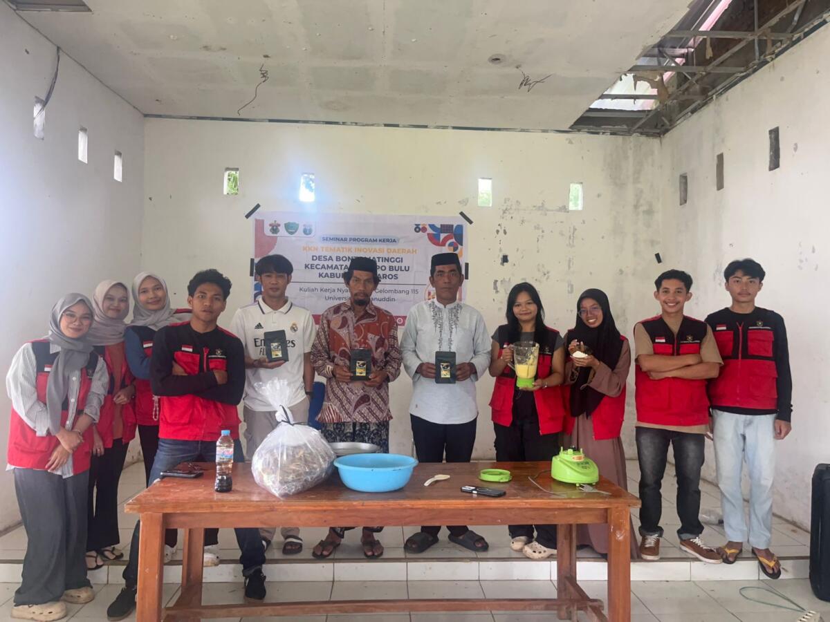 Produksi Jagung Melimpah, Mahasiswa KKN Unhas di Bonto Matinggi Pelatihan Inovasi Tepung Maizena Lokal