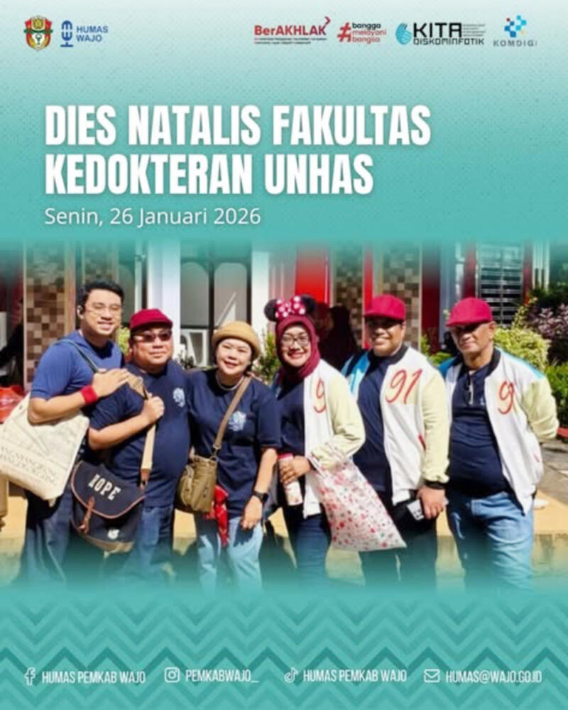 Wabup Wajo Hadiri Dies Natalis FK Unhas