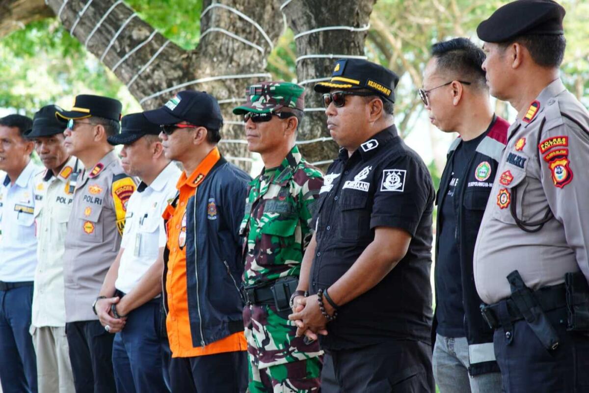 BPBD Bantaeng Gelar Simulasi Penanganan Bencana Kebakaran Kapal