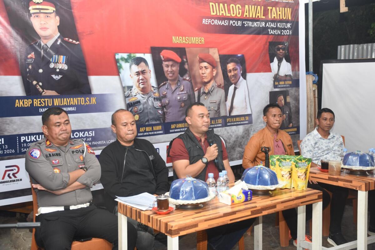 Kapolres Bulukumba Keynote Speech Dialog Awal tahun