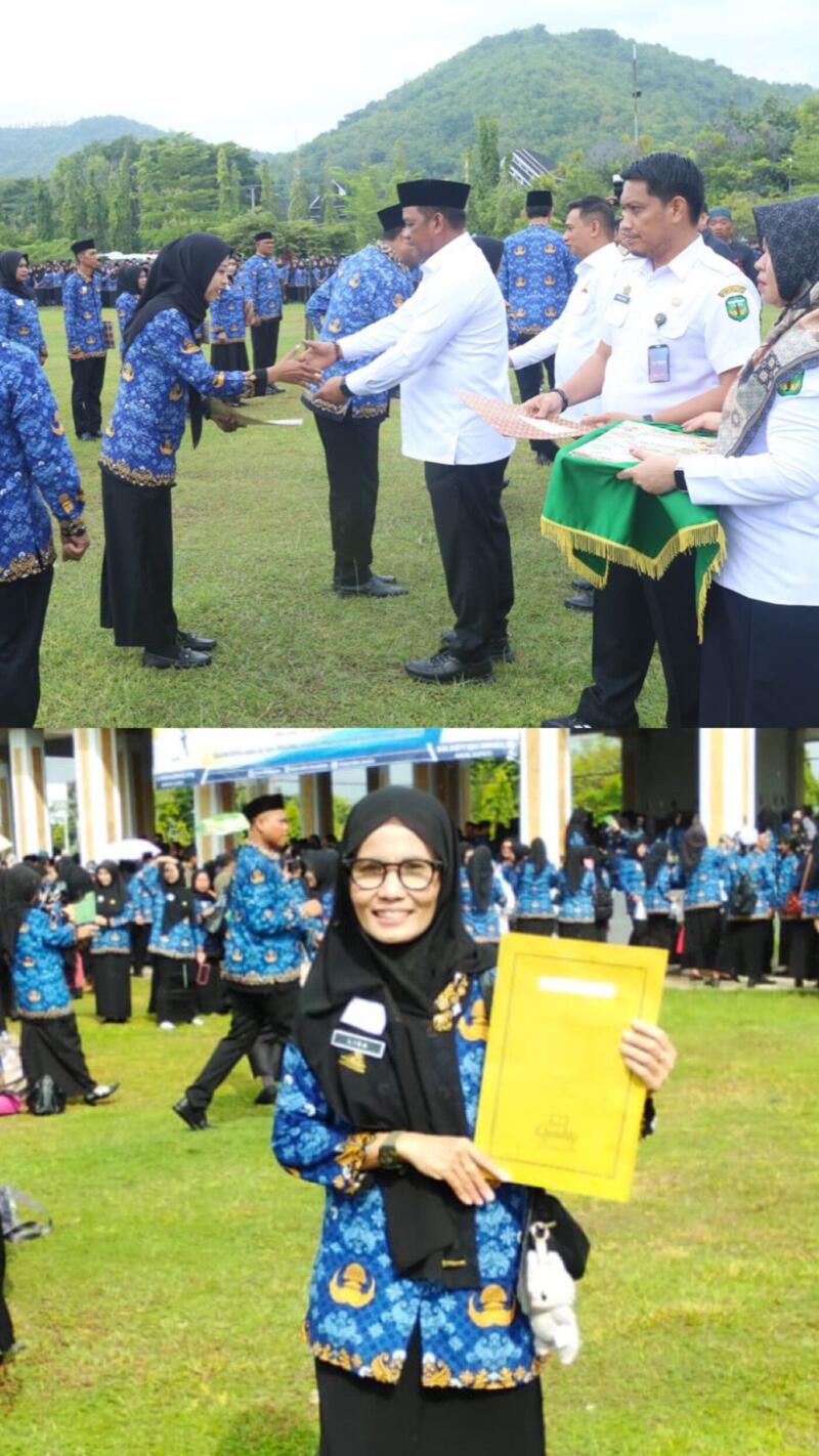 Bupati Luwu Patahudding serahkan SK pengangkatan kepada 3.374 PPPK Paruh Waktu yang terdiri dari guru, tenaga teknis, dan kesehatan di Lapangan Andi Djemma Belopa.
