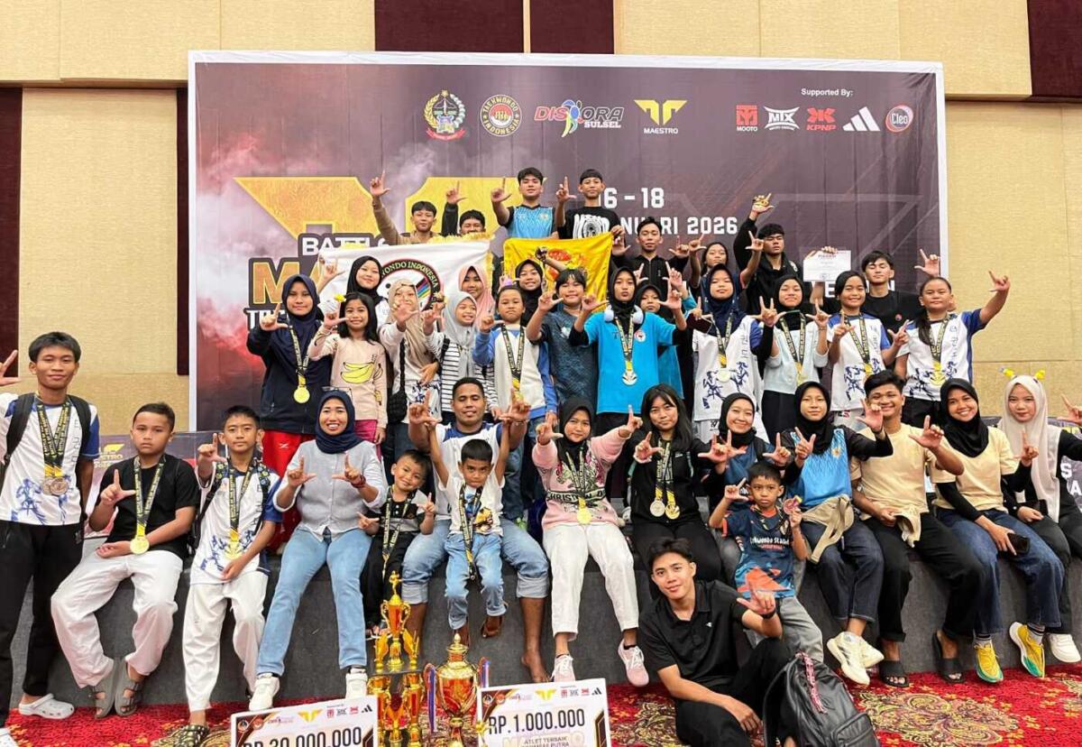 Kontingen Luwu Timur Juara Umum Battle Of The Maestro Taekwondo