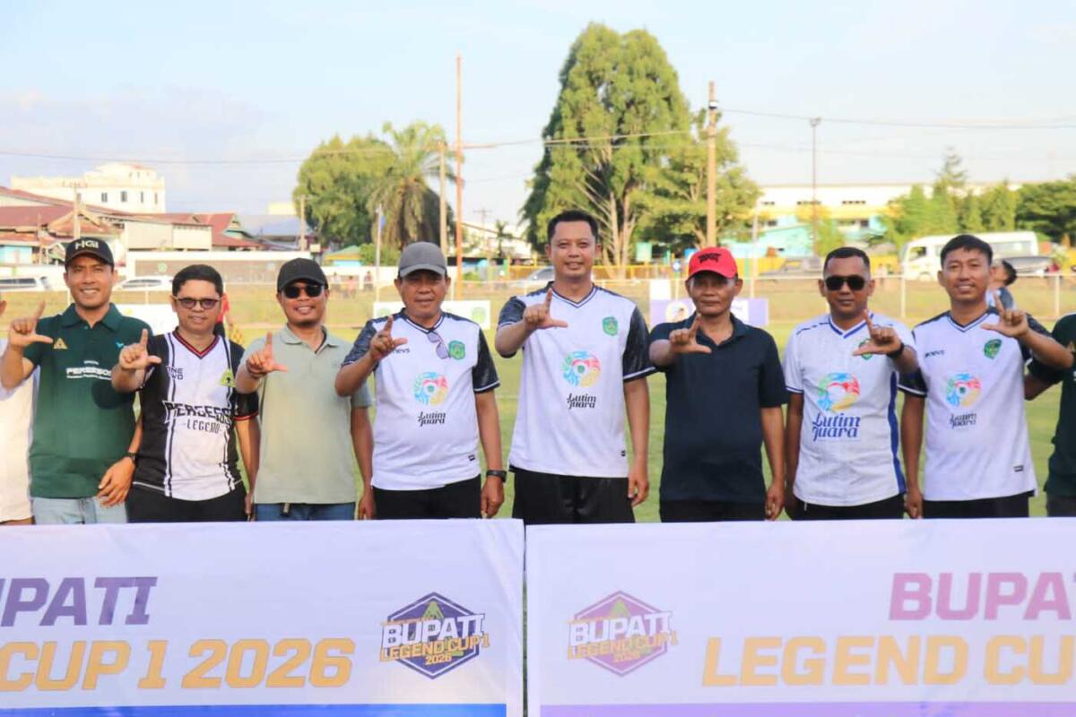 Turnamen Bupati Legend Cup I Resmi Dibuka, Diikuti 12 Tim Senior Lutim