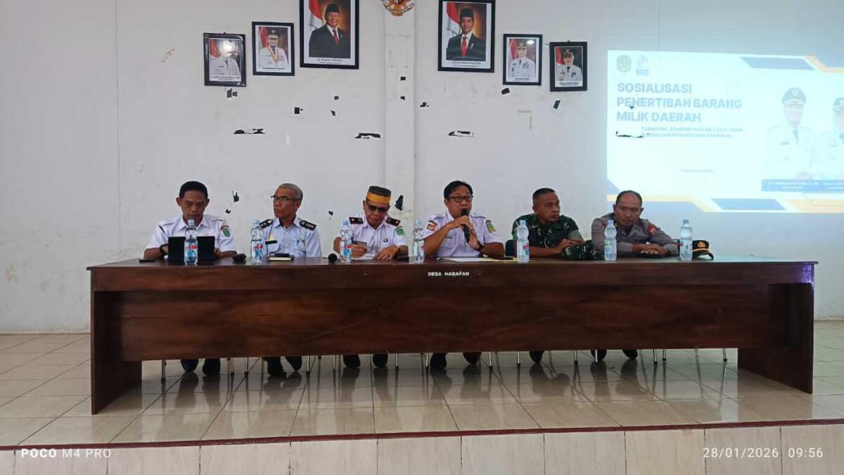 Pemkab Luwu Timur Sosialisasi Penertiban BMD Desa Harapan