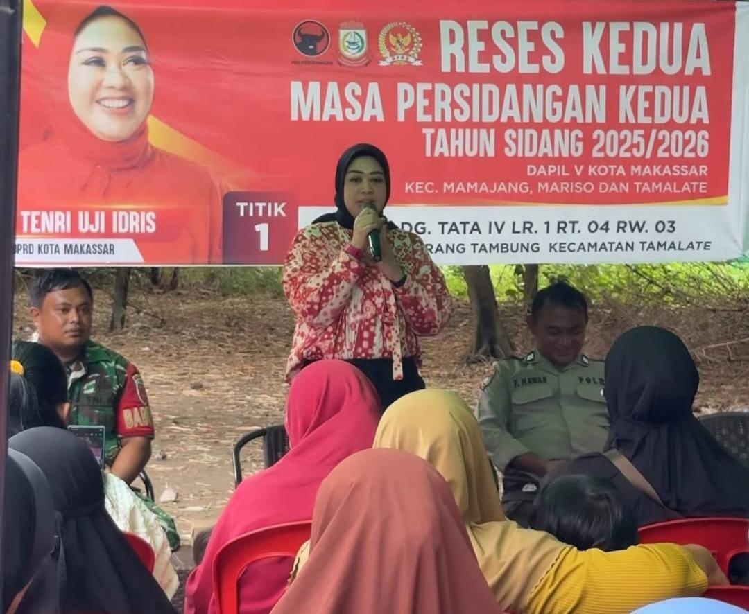 Legislator PDIP Makassar Andi Tenri Uji Kecewa Lurah Jarang Hadir dalam Agenda Reses