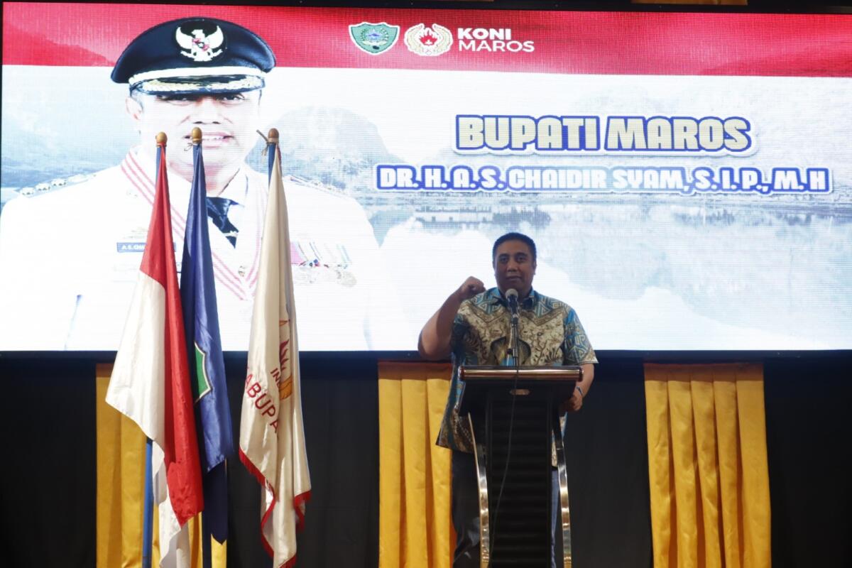 Bupati Maros Tegaskan Komitmen Dukung Kemajuan Olahraga di Tengah Keterbatasan Anggaran