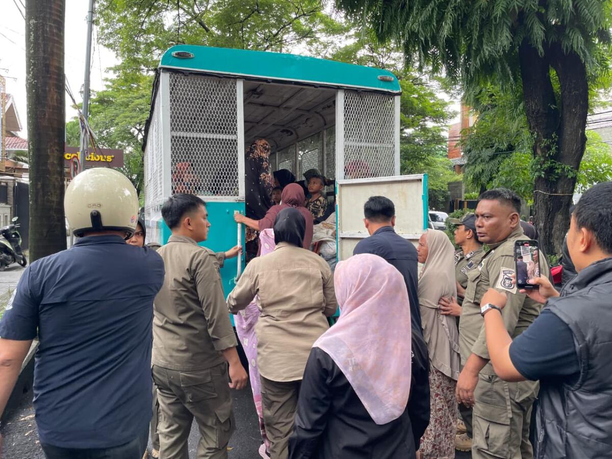 59 Pengemis Terjaring Razia Gabungan di Hertasning–Veteran Menjelang Ramadan