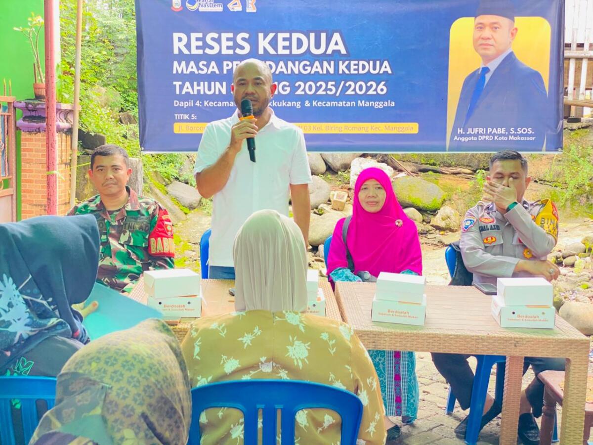 Reses di Biring Romang, Jufri Pabe Prioritaskan Perbaikan Jalan