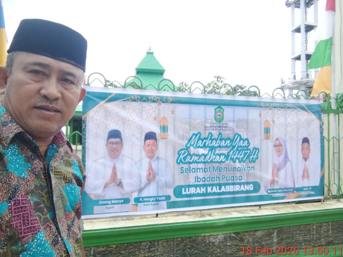 Gerakan Serentak Sambut Ramadan, Spanduk Terpasang Hingga ke Pelosok Takalar