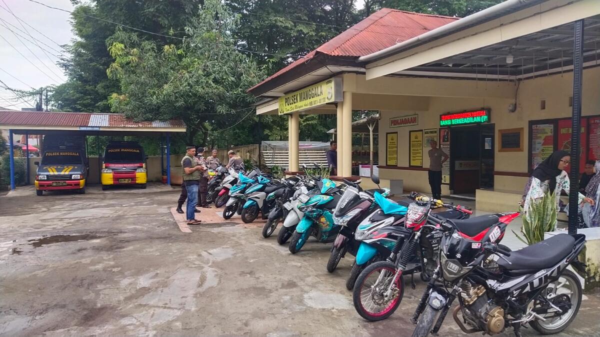 Patroli Subuh Ramadan Polsek Manggala Amankan 17 Motor Knalpot Bising