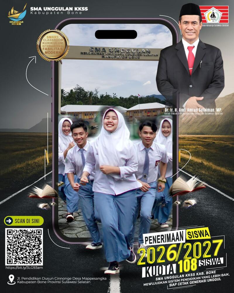 SMA Unggulan KKSS di Bone Mulai Terima Siswa Baru Lewat Tiga Jalur