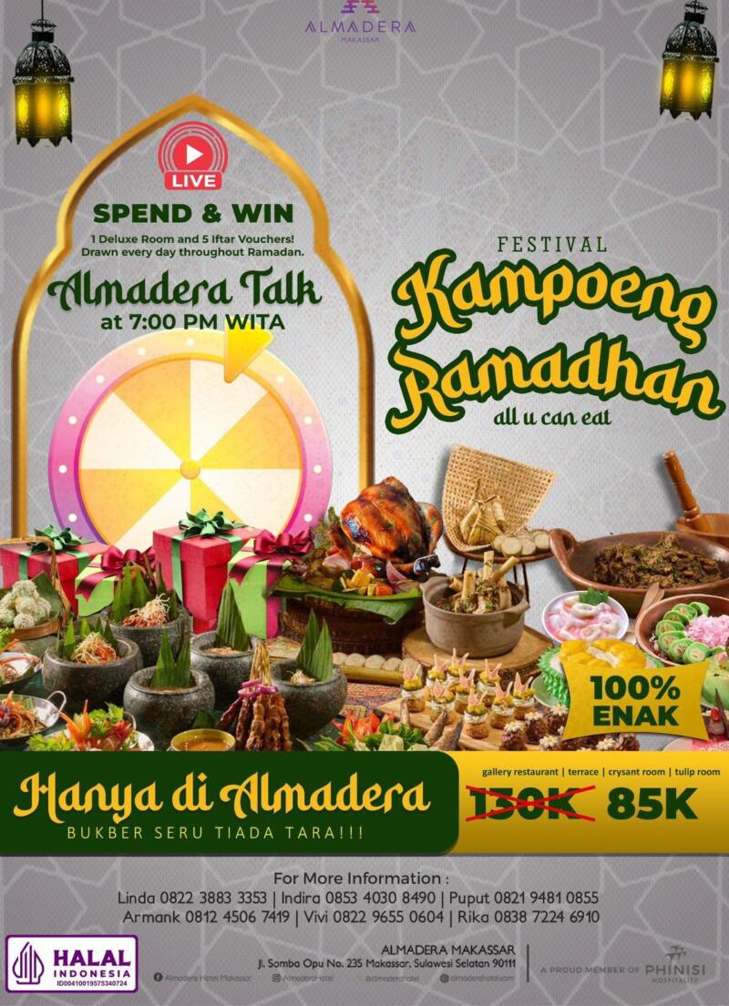 Almadera Hotel Hadirkan Program Berbuka Puasa Spesial dengan Tema “Festival Kampung Ramadan”