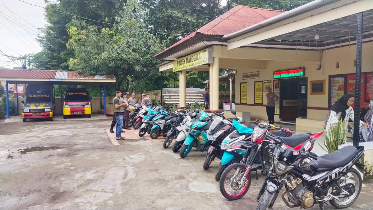 ‎17 Unit Motor Knalpot Brong Ditangkap Polsek Manggala