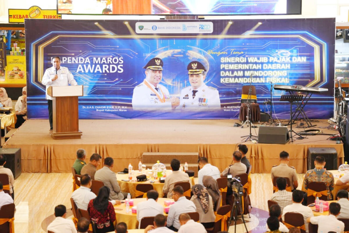 Bapenda Maros Gelar Bapenda Award, Apresiasi Wajib Pajak Taat