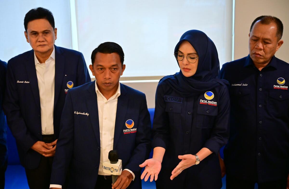 Syahar Rapat Konsolidasi Nasdem se Sulsel