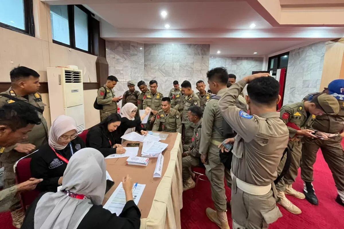 Ratusan Personel Satpol PP Mengikuti Skrining Kesehatan