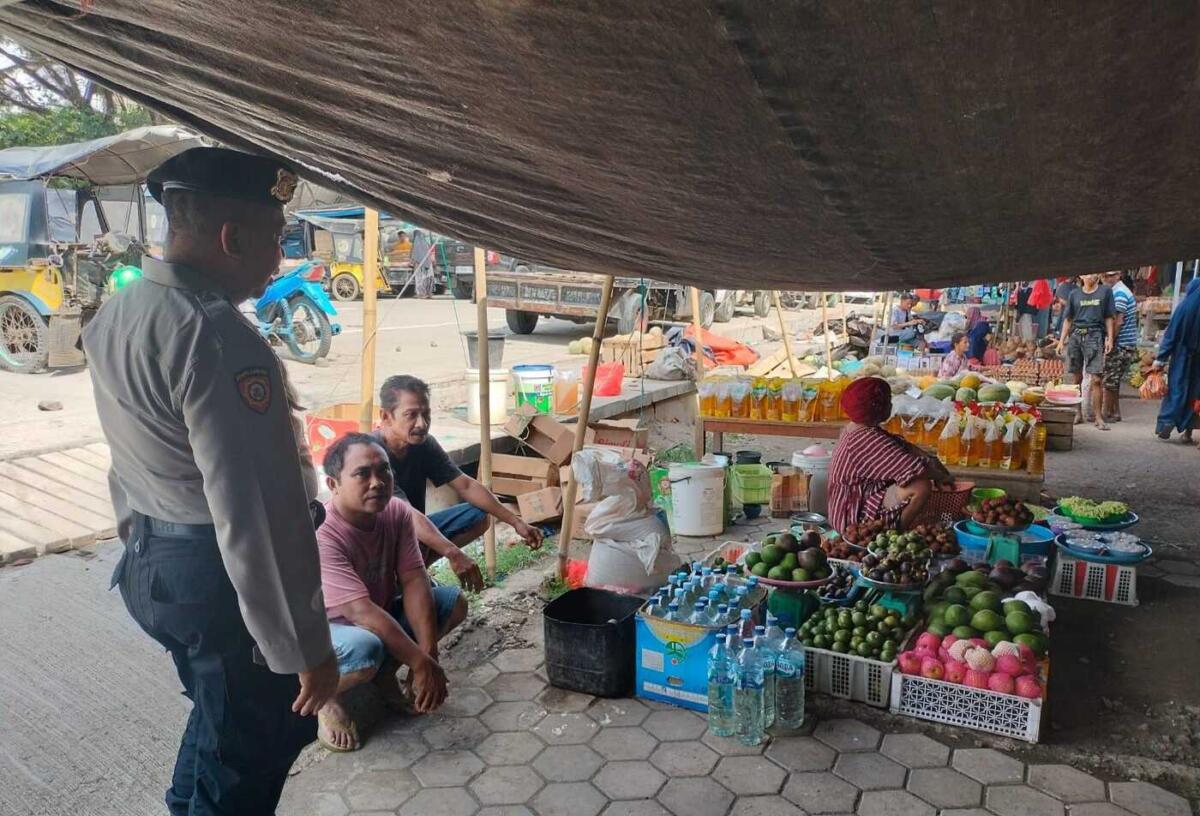 Polisi Lakukan Pengamanan di Pasar Sentral