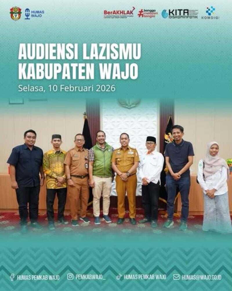 Manajemen Lazismu Temui Bupati Wajo