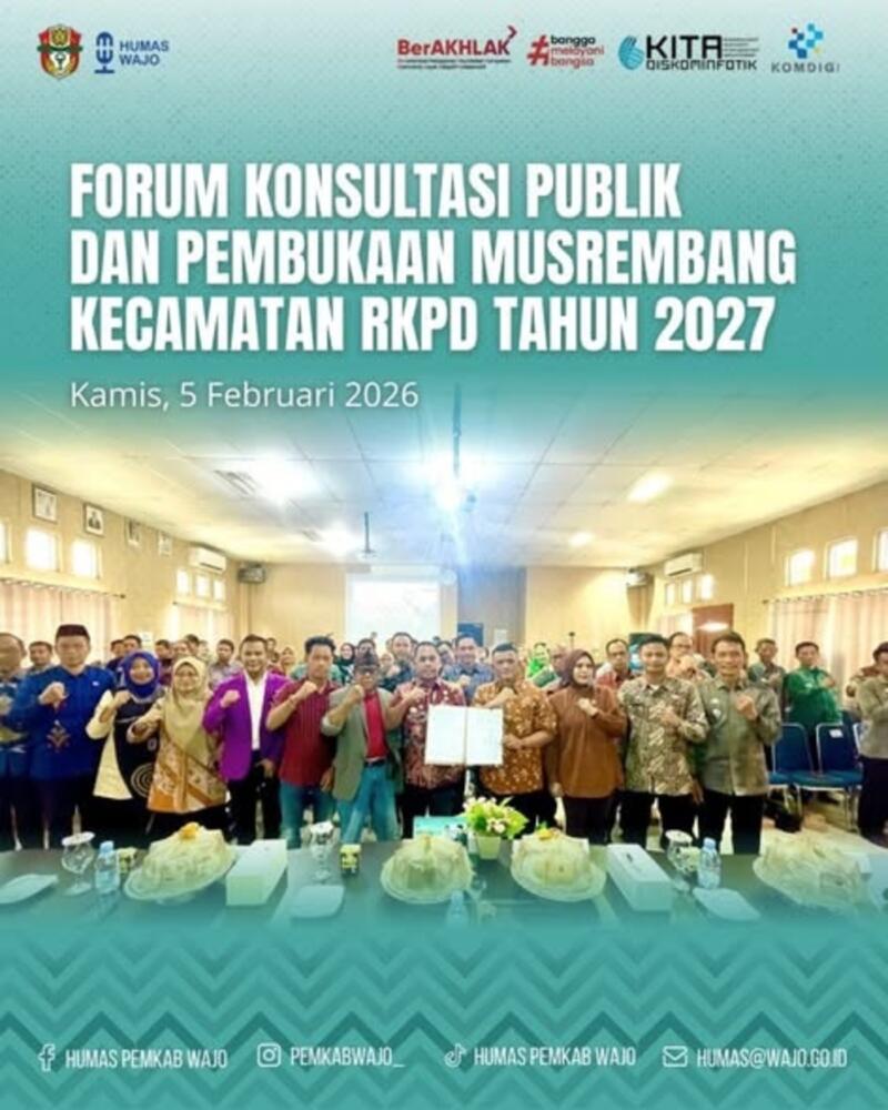 Forum Konsultasi Publik Masuk Kecamatan
