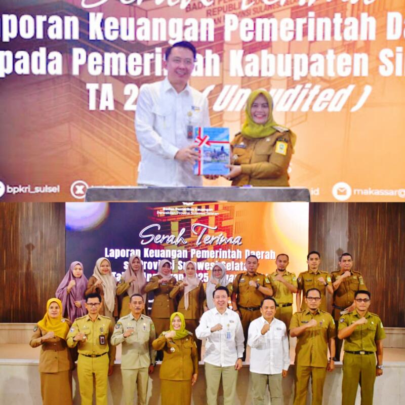 Bupati Sinjai Serahkan LKPD 2025 ke BPK Sulsel, Tegaskan Komitmen Transparansi Keuangan Daerah
