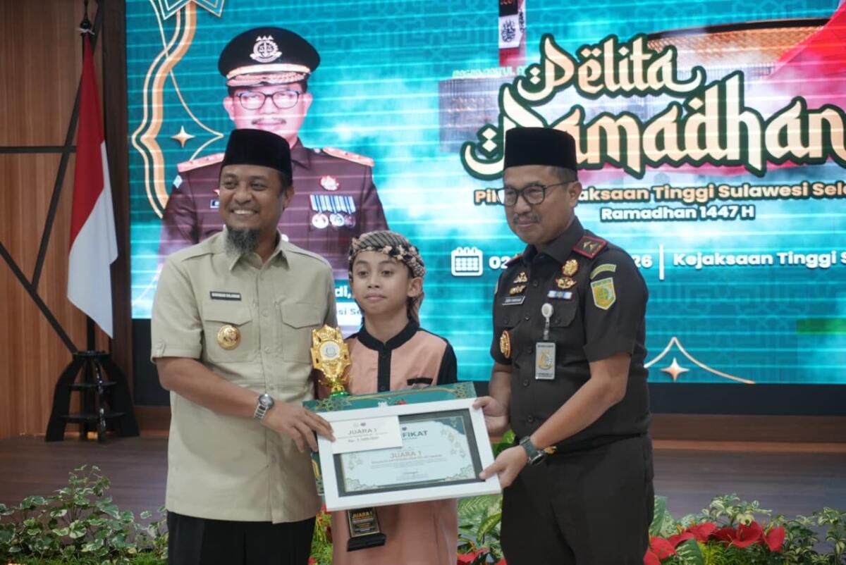 Kejati Sulsel Umumkan Pemenang Pildacil, Juara Satu Dapat Hadiah Umrah dari Gubernur