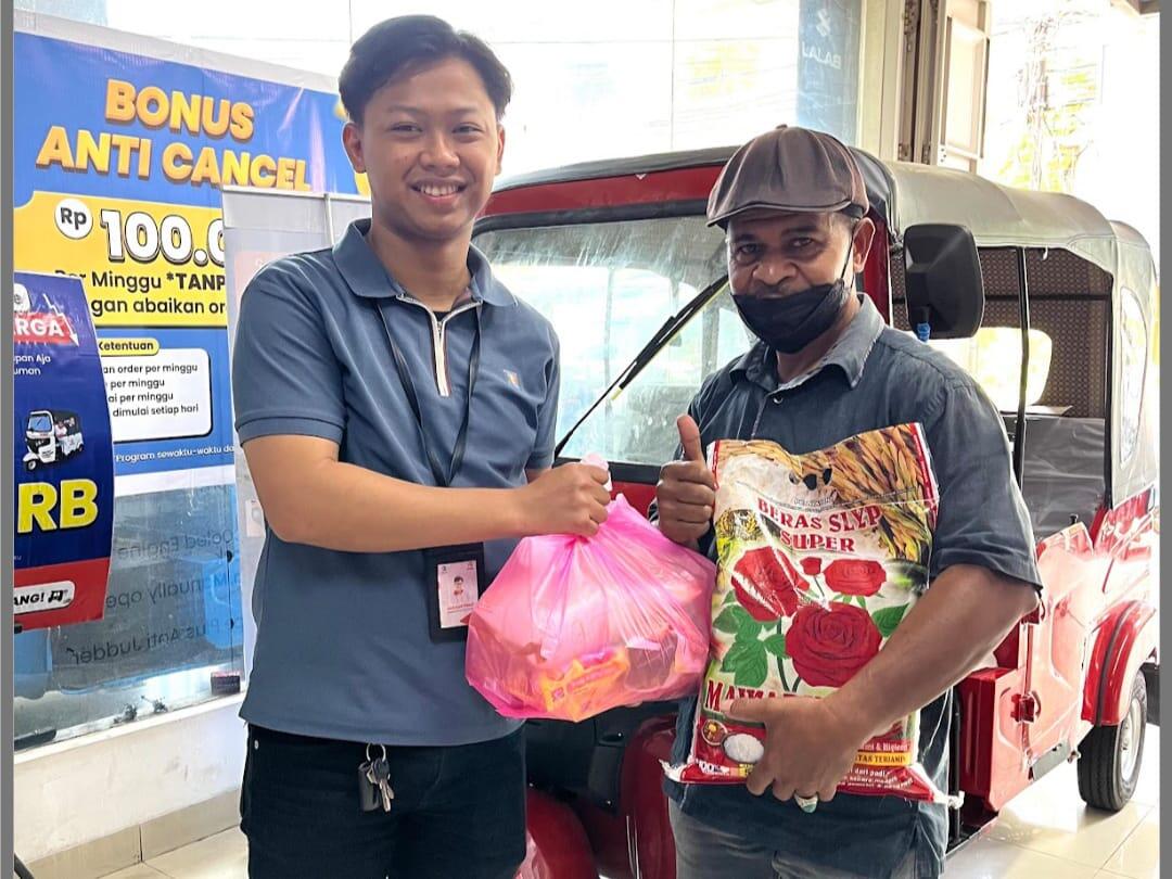 Perusahaan Beri Apresiasi kepada 70 Driver Bajaj Maxride di Makassar