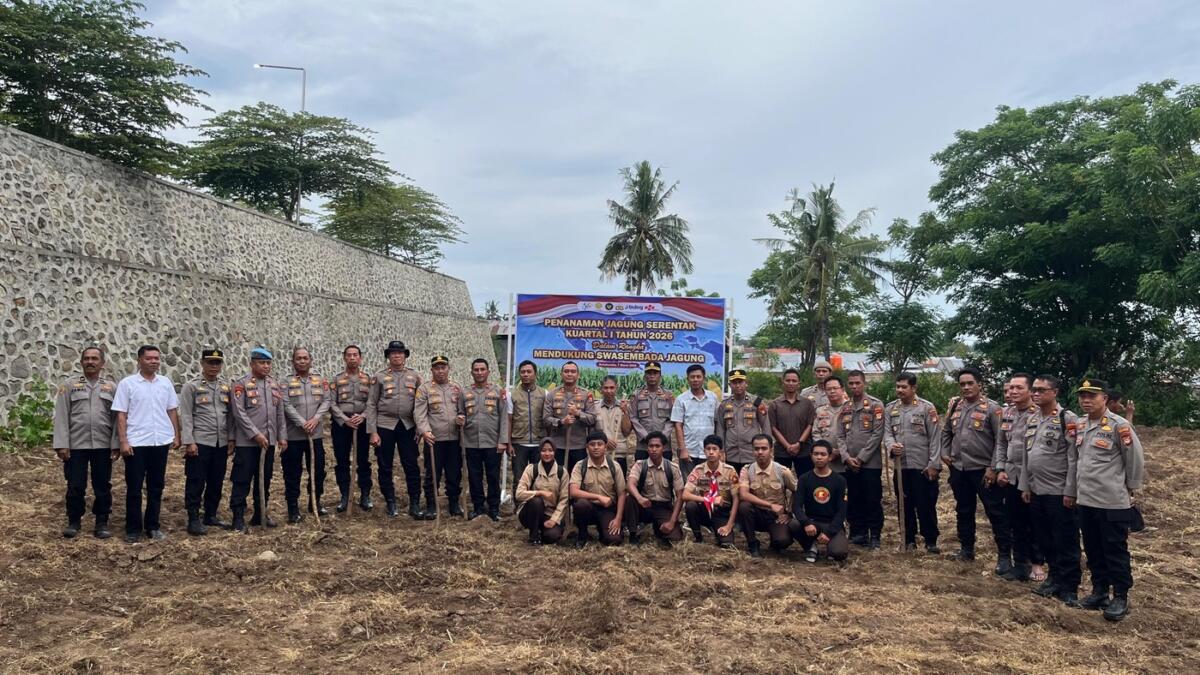 Kapolres Bulukumba Turun Gunung Tanam Jagung