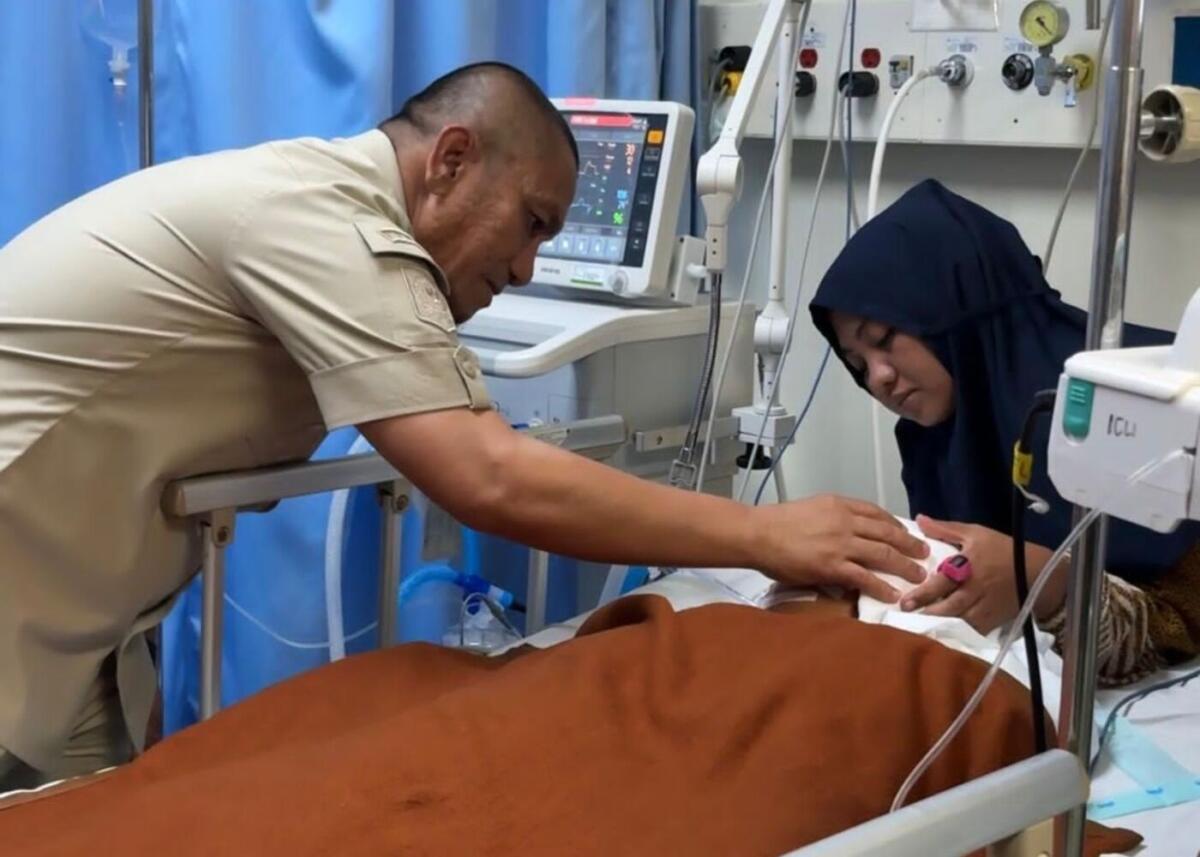 Irwan Besuk Korban Tenggelam