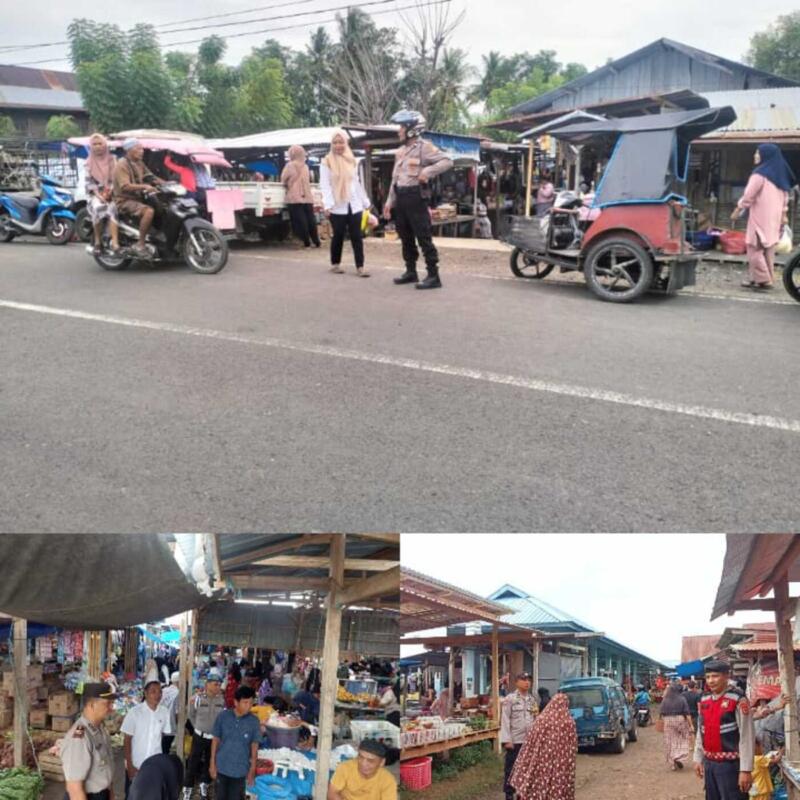 Polres Lakukan Pengamanan di Pasar Tradisional