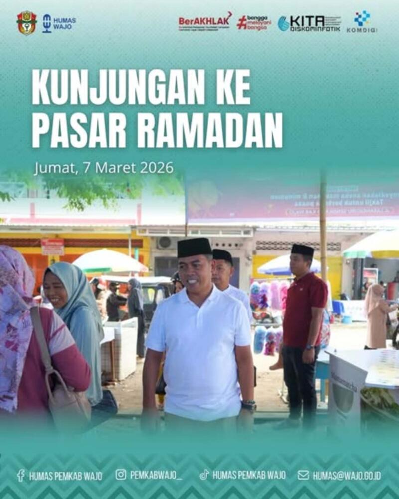 Andi Rosman Kunjungi Pasar Ramadan
