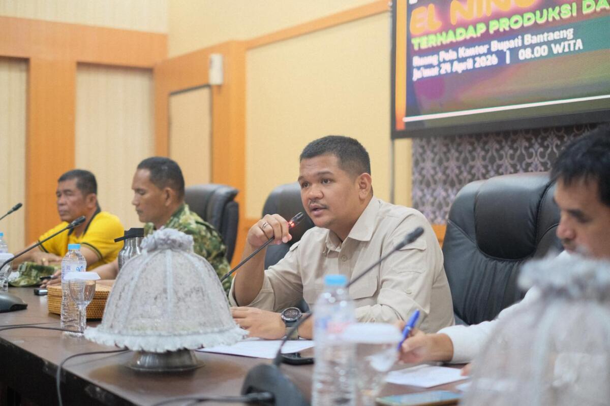 Bupati Bantaeng Hadiri Rakor Antisipasi Dampak El Nino Godzilla Terhadap Produksi Pertanian